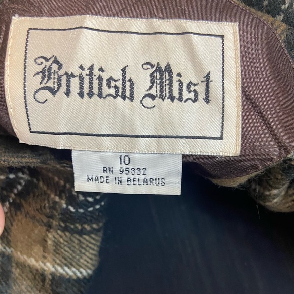 Brown/Maroon Vintage British Mist Trench Rain Coat - Picture 11 of 13